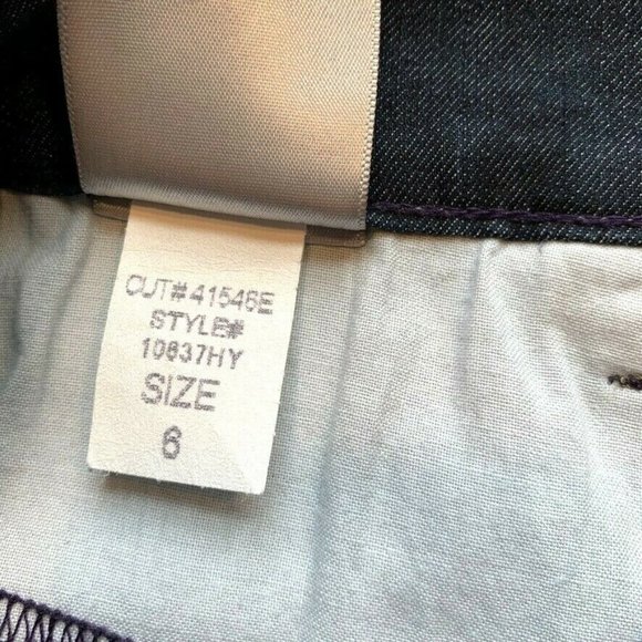 NYDJ Jeans Lift Tuck Technology Womens 6 Rolled Cuffed Hem Dark Blue Denim NEW‎ - Picture 8 of 12